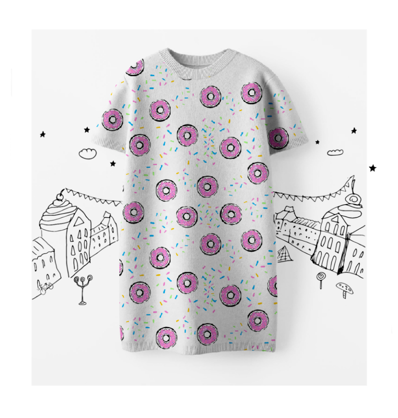 Toddler’s Donuts Dress