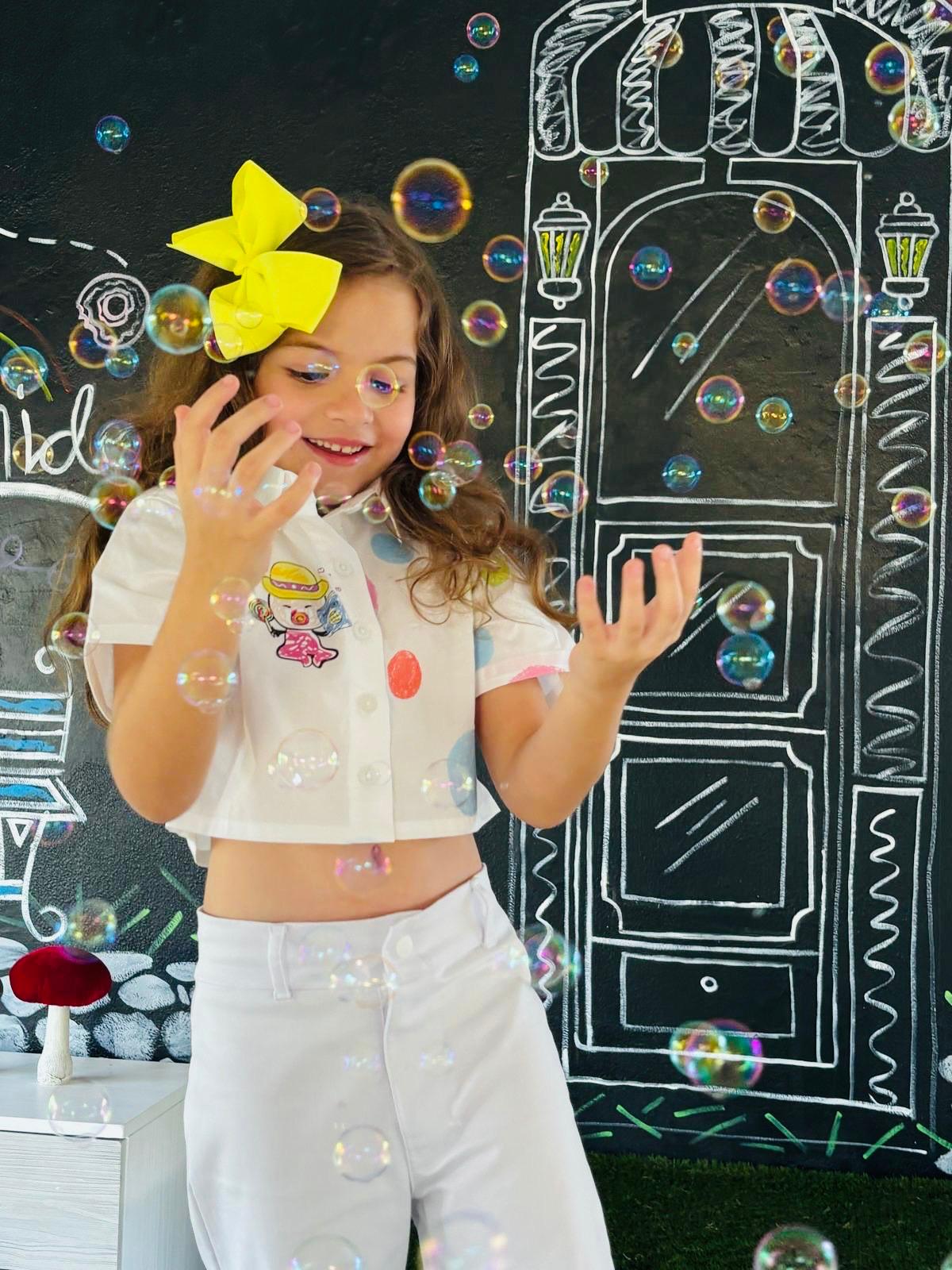 Toddler Mei Polka Dot Button-Up Shirt