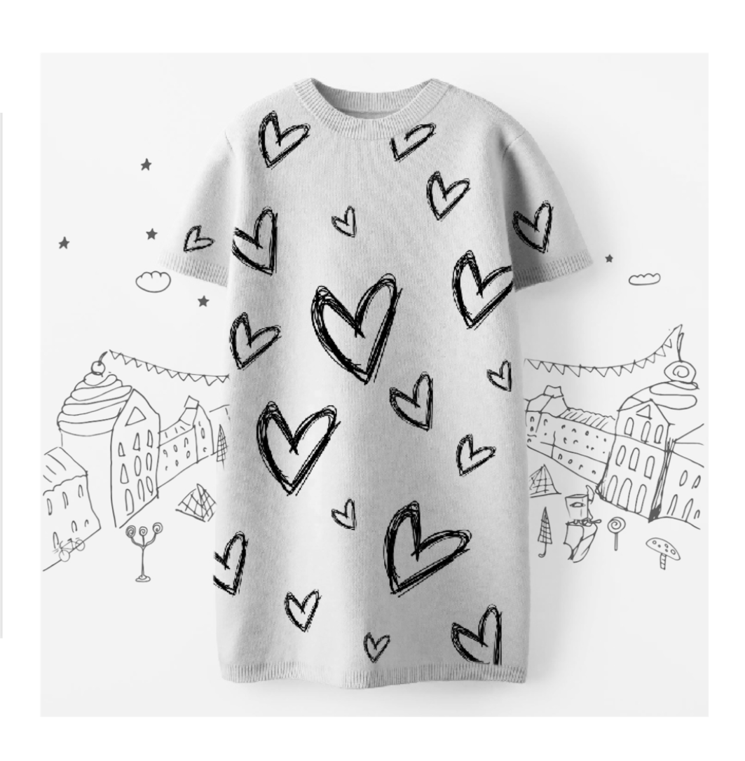 Toddler’s Hearts Dress