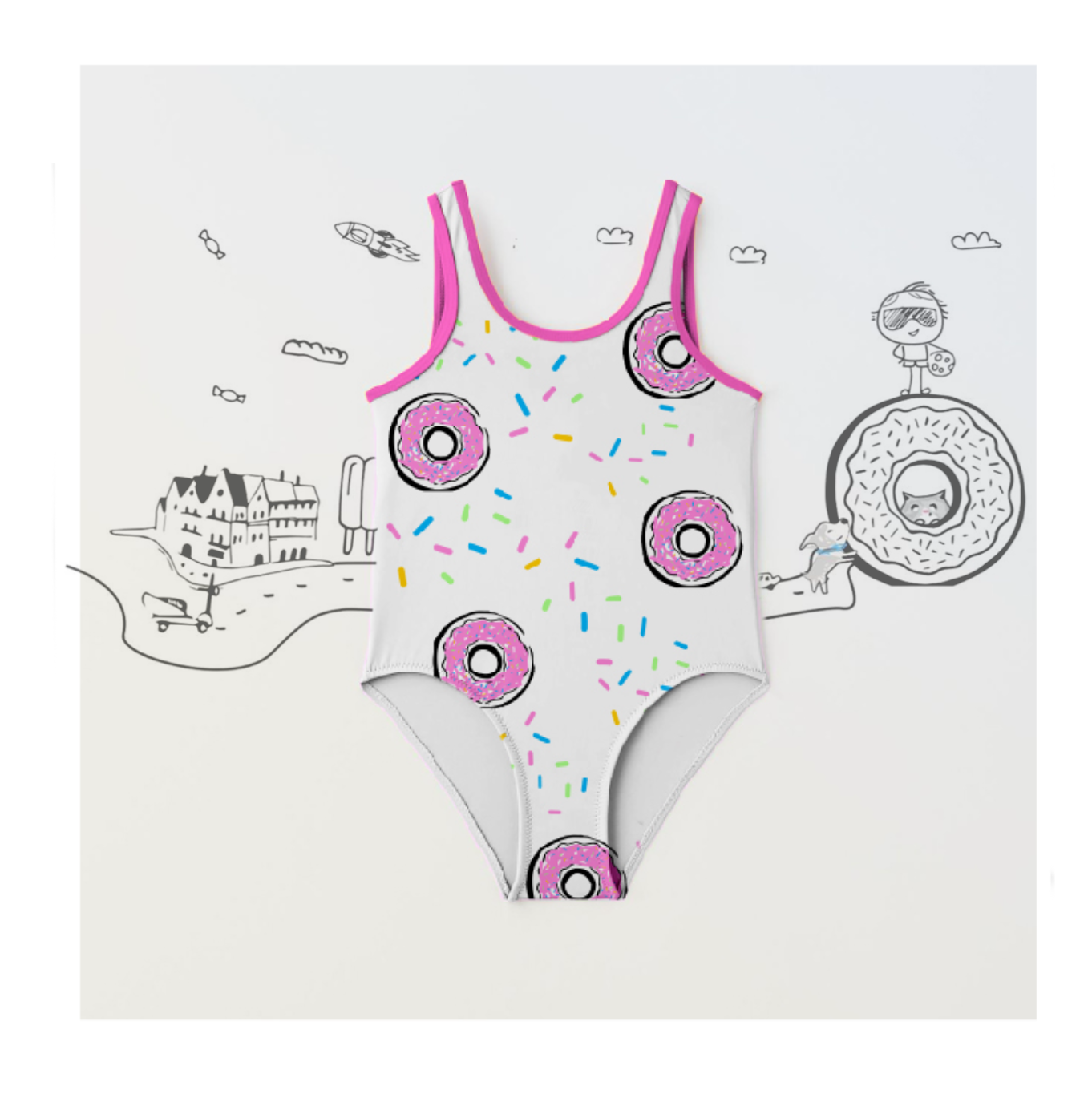 Donuts One Piece Bodysuit