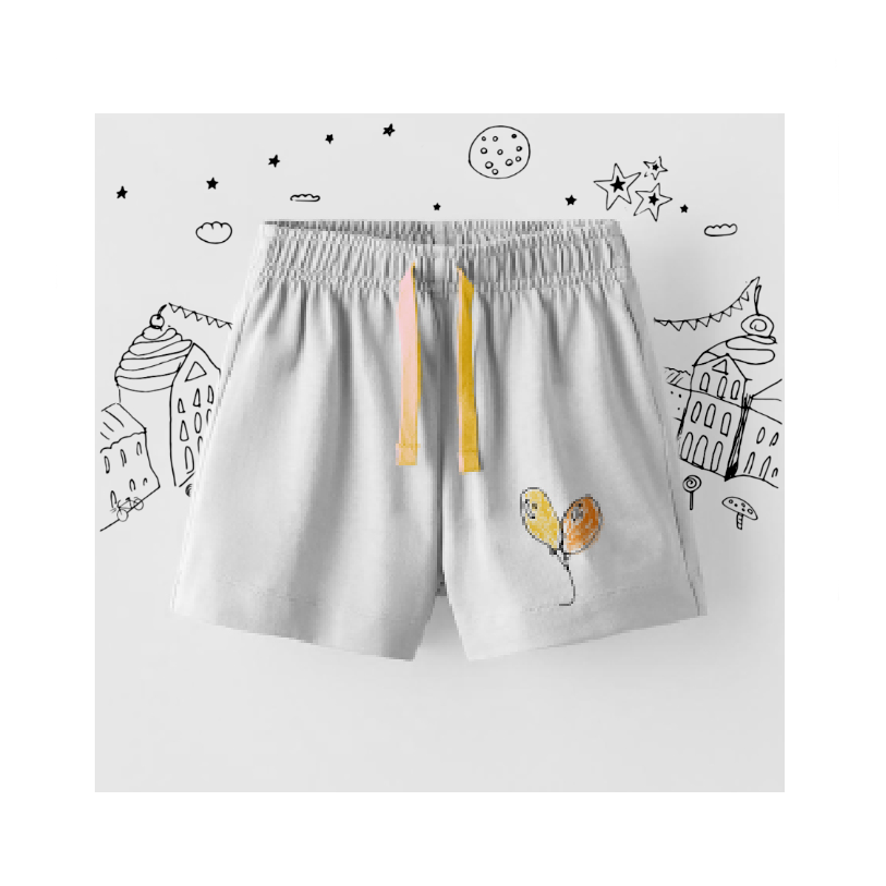 Toddler Orange Balloons Shorts