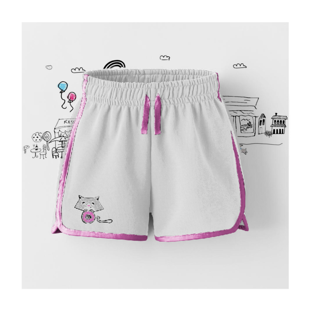 Toddler Pink Coco Donut Shorts